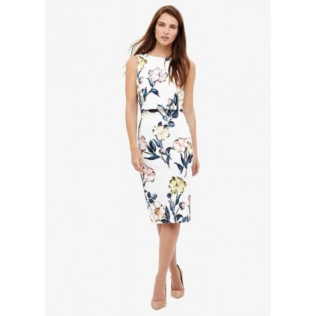 Rochie office cu flori, 05