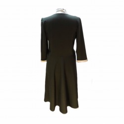 Rochie din tricot cu funda,verde, Ale