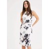 Rochie office cu flori, 05