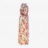 Rochie lunga, cu motiv floral 11